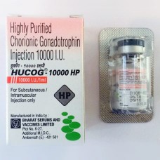 HUCOG 10000 HCG Injection 10000iu Bharat serums Pack of  3 x 1ml