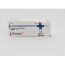 Femistra Anastrozole Oral tablets 1mg Zydus Biogen Pack of 5x10