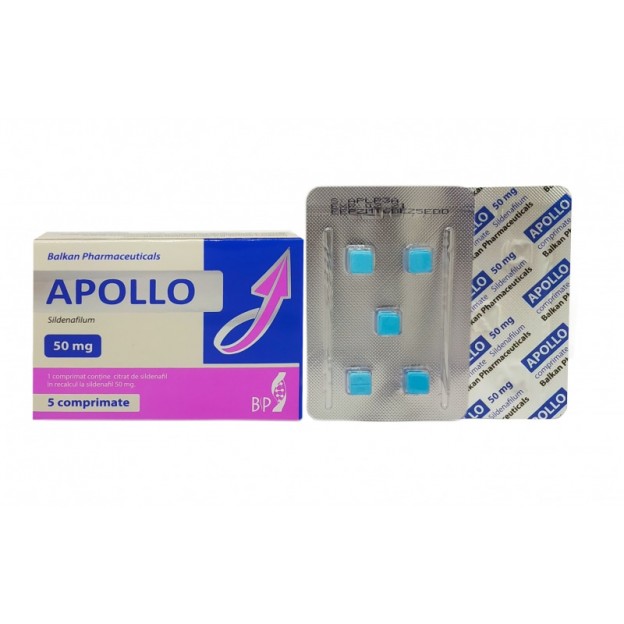 Apollo (sildenafilum) 50 mg, 5 tab Balkan Pharmaceuticals