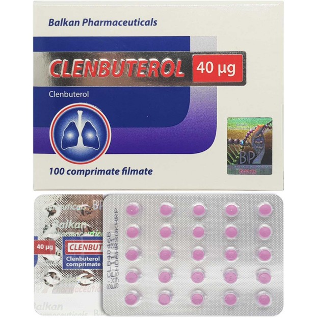 Clenbuterol 40 mcg, 60 tabs Balkan Pharmaceuticals