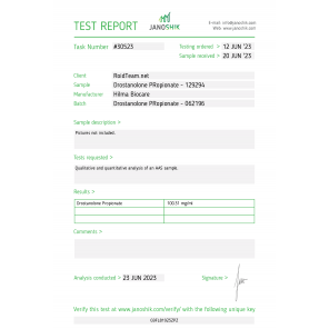 Drostanolone Propionate 100 mg/ml by Hilma Biocare