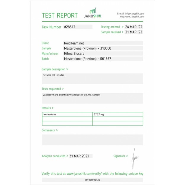 Mesterolone 25mg 50 Tabs by Hilma Biocare