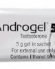 Androgel Testosterone Gel 50gm Besins Pack of 1 x 5 gm x 10