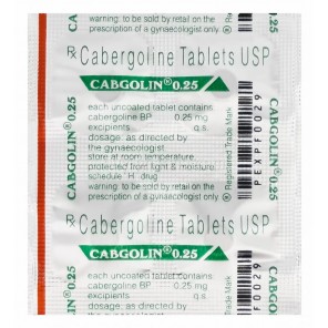 Cabgolin Cabergoline Oral tablets 0.25mg Sun Pharma