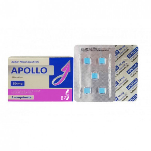 Apollo (sildenafilum) 50 mg, 5 tab Balkan Pharmaceuticals