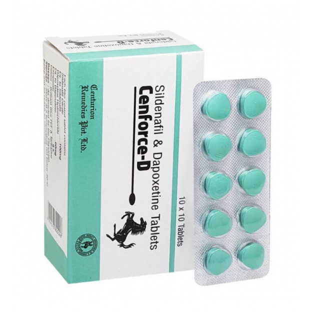 Cenforce D 160 mg (Sildenafil Citrate 100 mg + Dapoxetine 60mg) 30 tablet