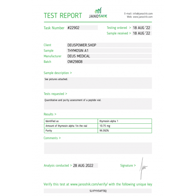 Thymosin A1 by Deus Medical