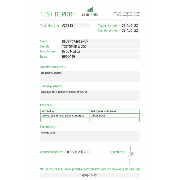 Testomed U 250 by Deus Medicals
