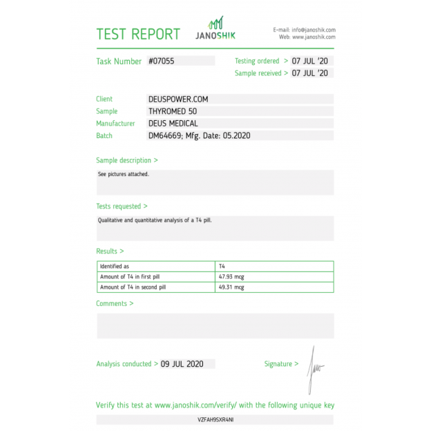 Thyromed 50 by Deus Medical