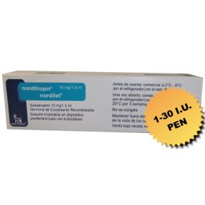 Norditropin Nordilet HGH Injection 10mg (30iu) Novo Nordisk Pack of 1.5ml/pen