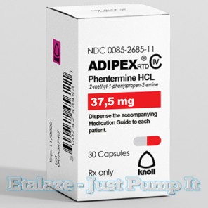 Adipex RTD Phentermine 37.5 mg 30 Caps by Knoll