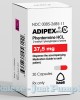 Adipex RTD Phentermine 37.5 mg 30 Caps by Knoll