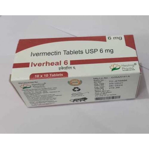 Iverheal 6 mg by Indian Pharmacy