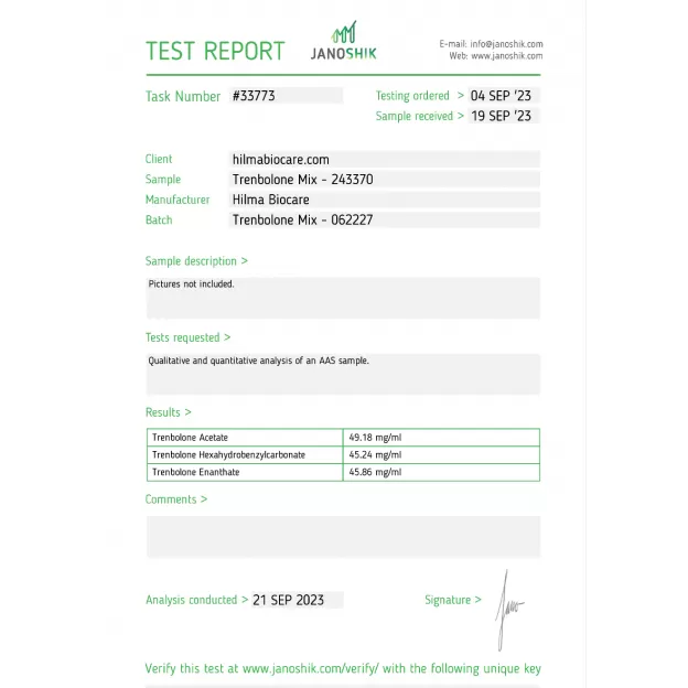 Trenbolone Mix 150 mg/ml by Hilma Biocare