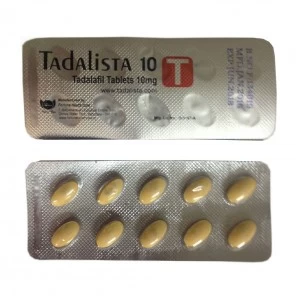 Tadalista 10 mg (Tadalafil) 20 Tablets