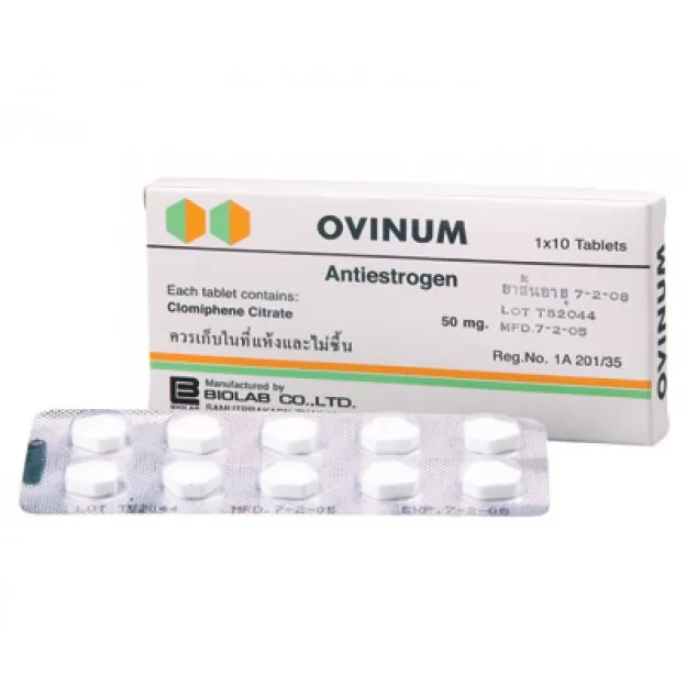Ovinum Clomiphene Citrate 50mg by Biolab Co Ovinum Clomiphene Citrate 50mg by Biolab Co