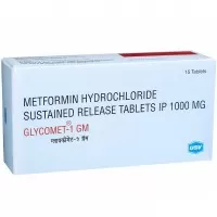 Glycomet 1 gm (15) by Indian Pharmacy