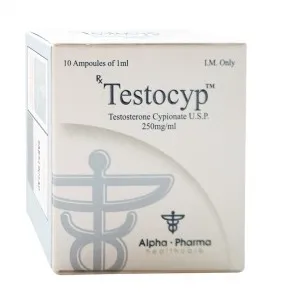 Testocyp Testosterone Cypionate USP 250mg 10 Ampoules