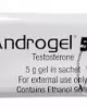 Androgel Testosterone Gel 50gm Besins Pack of 1 x 5 gm x 10 Androgel Testosterone Gel 50gm Besins Pack of 1 x 5 gm x 10