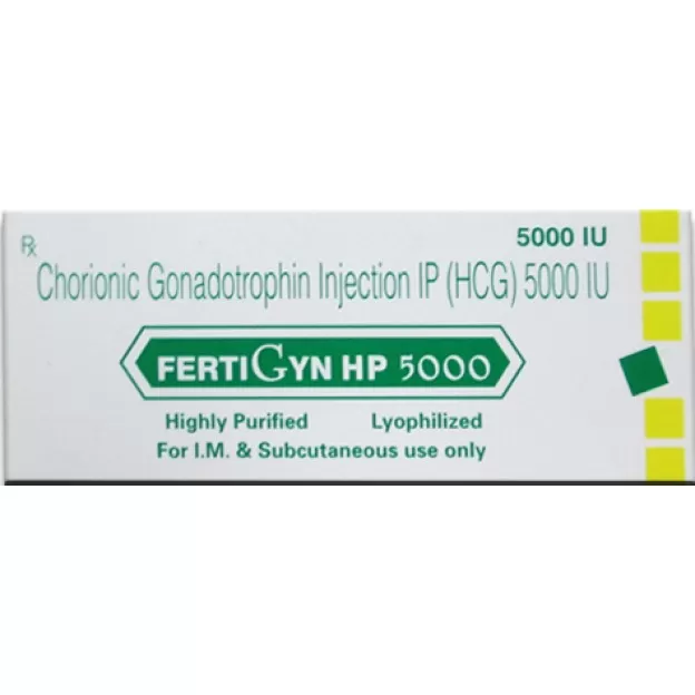 Fertigyn HCG 5000iu Sun pharma Fertigyn HCG 5000iu Sun pharma