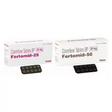 Fertomid Clomiphene citrate Oral tablets 25mg Cipla Pack of 2x10