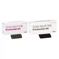 Fertomid Clomiphene citrate Oral tablets 50mg Cipla Pack of 2 x10