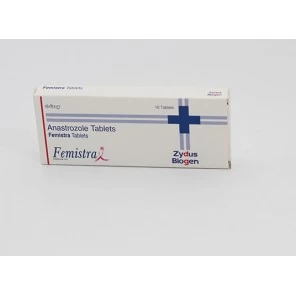 Femistra Anastrozole Oral tablets 1mg Zydus Biogen Pack of 5x10