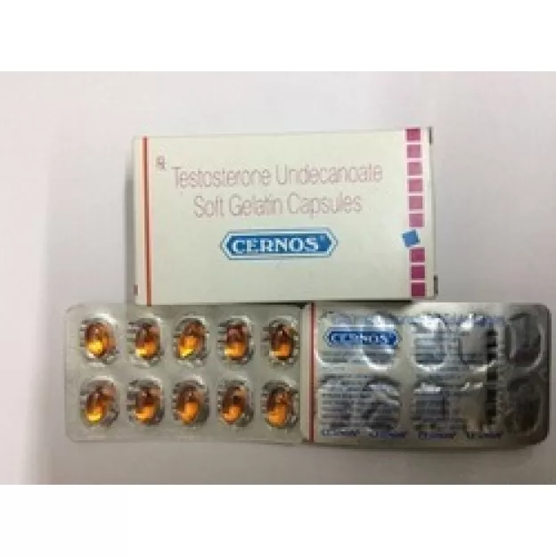 Cernos caps Testosterone Oral capsule 40mg Sun pharma Cernos caps Testosterone Oral capsule 40mg Sun pharma