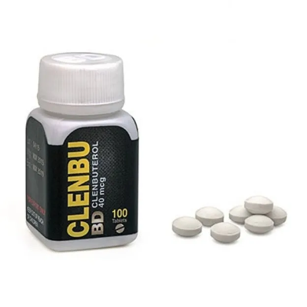 Clenbu BD [Clenbuterol 40mcg, 100 Tabs, Black Dragon]