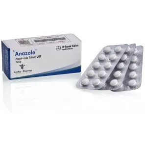 Anazole 1mg 30 Tablets by Alpha Pharma