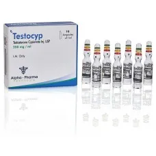 Testocyp 250mg 10 Ampoules by Alpha Pharma