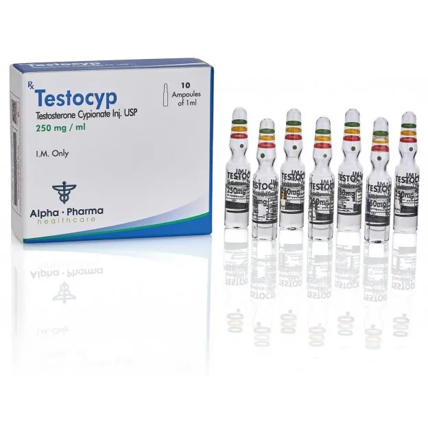 Testocyp Testosterone Cypionate USP 250mg 10 Ampoules