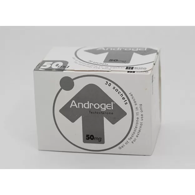 Androgel Testosterone Gel 50gm Besins Pack of 1 x 5 gm x 10 Androgel Testosterone Gel 50gm Besins Pack of 1 x 5 gm x 10