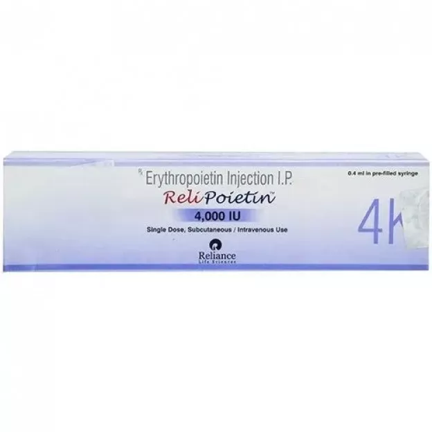 Relipoietin EPO 4000IU Injection by Reliance Life Sciences