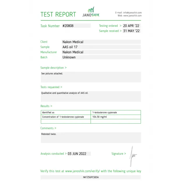 1-Test Cyp 100 by Nakon Medical