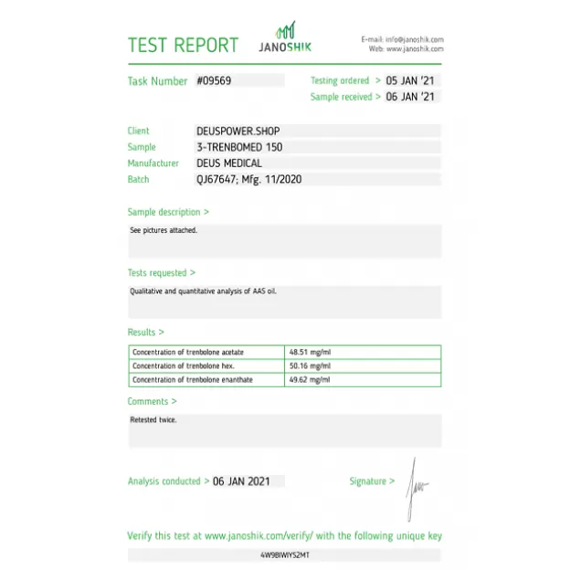 3-Trenbomed 150 By Deus Medical 3-Trenbomed 150 By Deus Medical