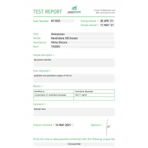 Nandrolone Decanoate 250 mg/ml by Hilma Biocare