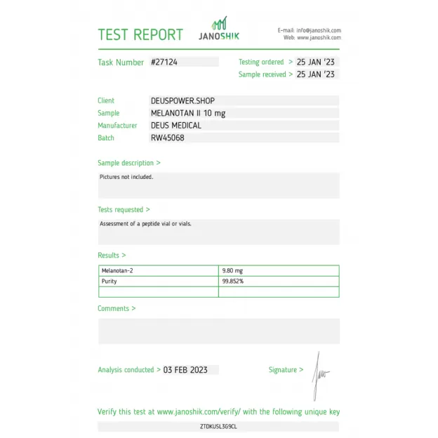 Melanotan II by Deus Medical Melanotan II by Deus Medical