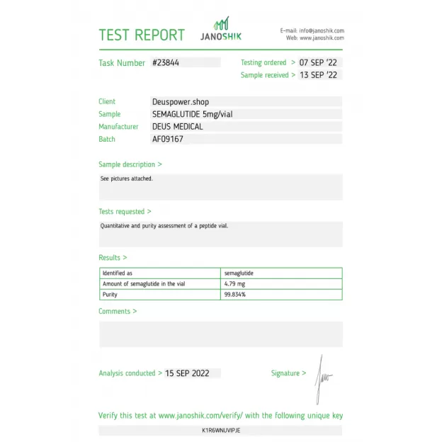 Semaglutide by Deus Medical Semaglutide by Deus Medical