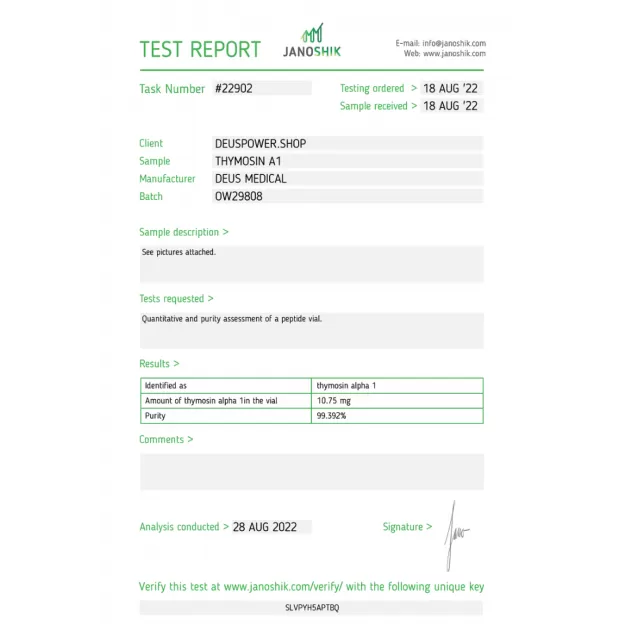 Thymosin A1 by Deus Medical