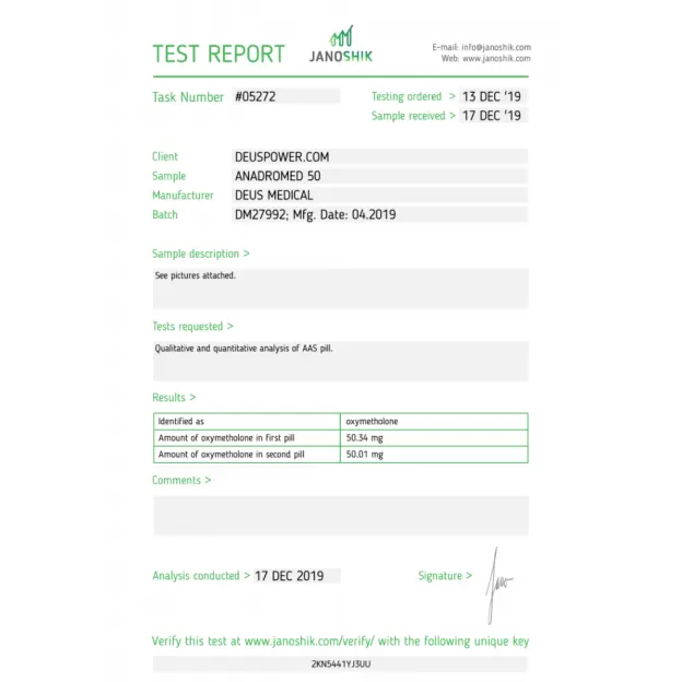 Anadromed 50 by Deus Medicals Anadromed 50 by Deus Medicals