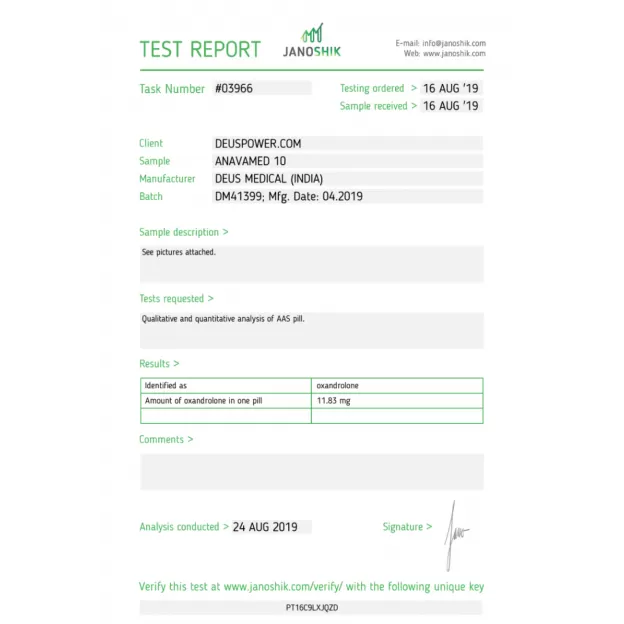 Anavamed 10 by Deus Medicals Anavamed 10 by Deus Medicals