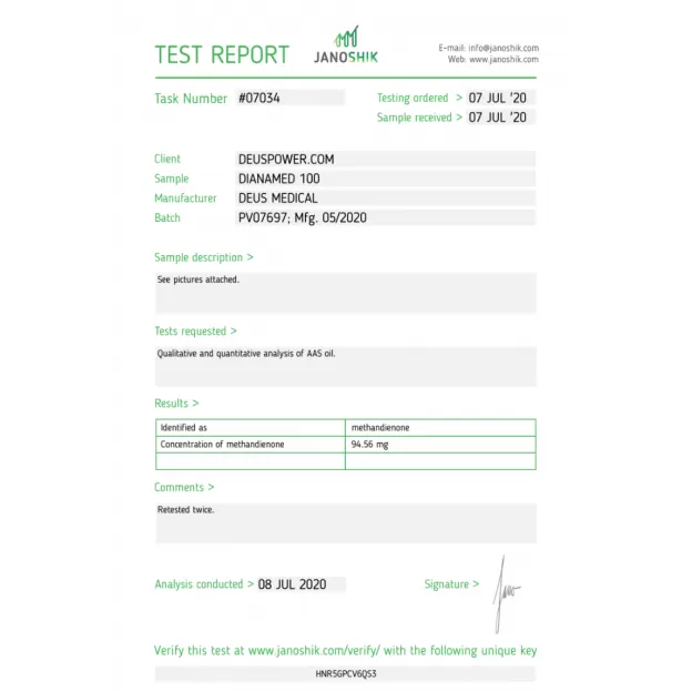 Dianamed 100 by Deus Medicals Dianamed 100 by Deus Medicals