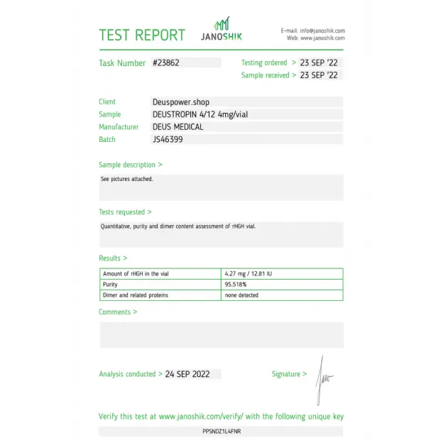 Deustropin 4/12  by Deus Medicals Deustropin 4/12  by Deus Medicals