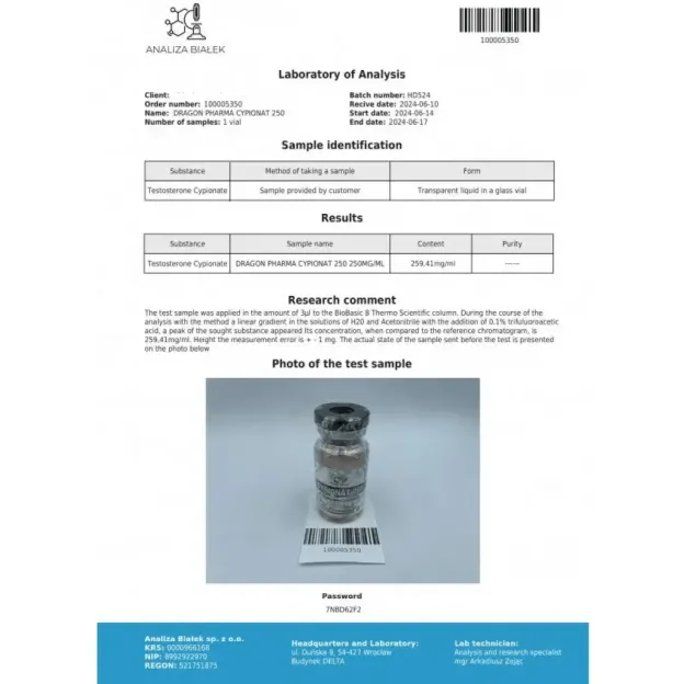 Cypionat 250mg by Dragon Pharma Cypionat 250mg by Dragon Pharma