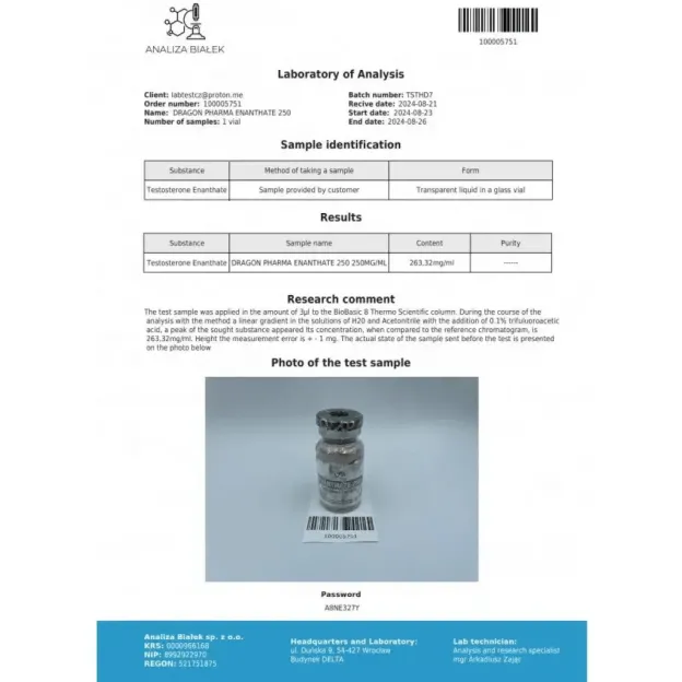Enantat 250 by Dragon Pharma Enantat 250 by Dragon Pharma