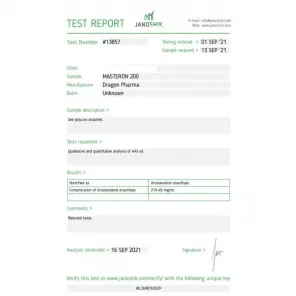 Masteron 200 by Dragon Pharma