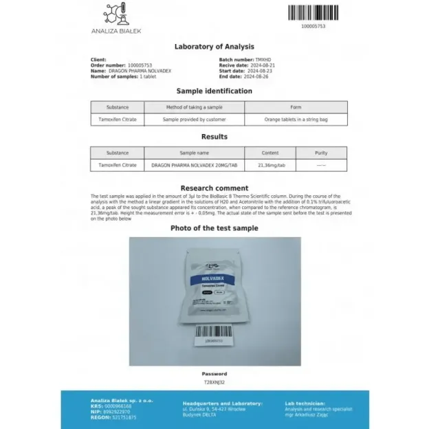 Nolvadex 100 tabs by Dragon Pharma Nolvadex 100 tabs by Dragon Pharma