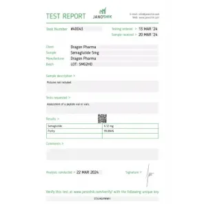 Semaglutide 5mg by Dragon Pharma