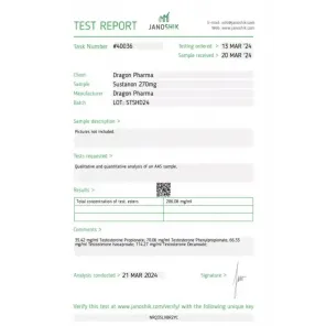 Sustanon 270 by Dragon Pharma